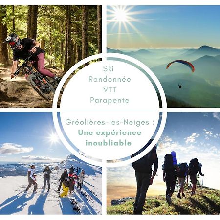 U061 - Grand Studio Renove - Vue Montagne Greolieres Eksteriør bilde