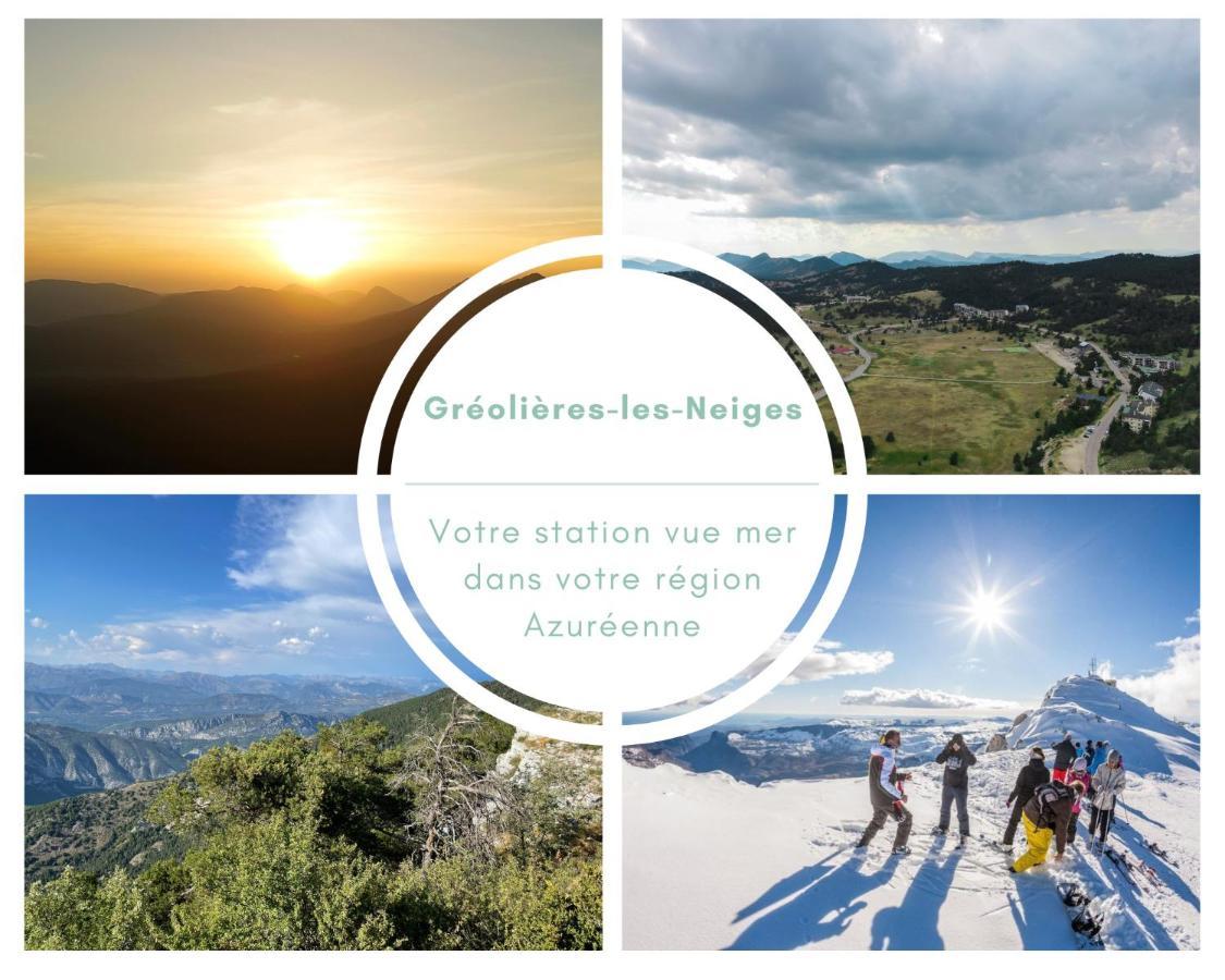 U061 - Grand Studio Renove - Vue Montagne Greolieres Eksteriør bilde
